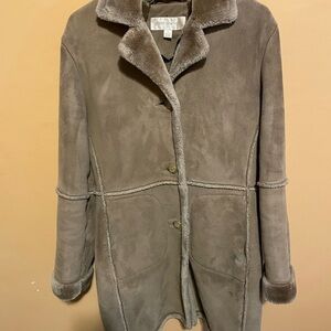 Jones New York Brown Corduroy Coat